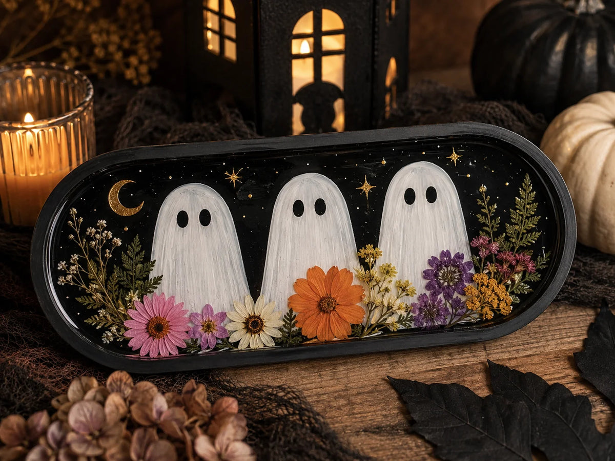 10/08/26 Thursday-Pressed Flower Ghost Art 6:30pm